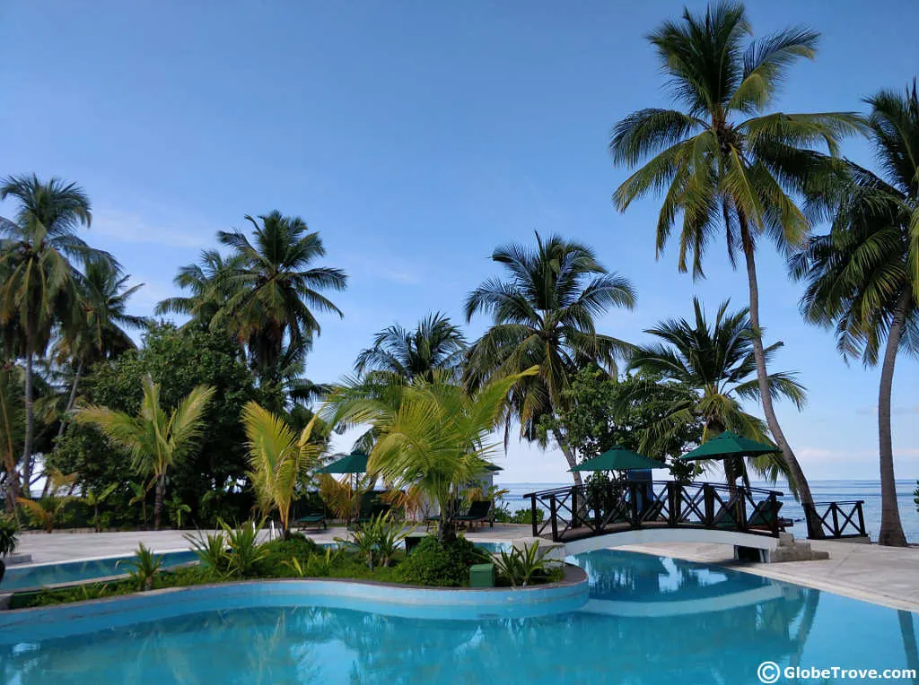 accommodation in the Addu Atoll of the Maldives