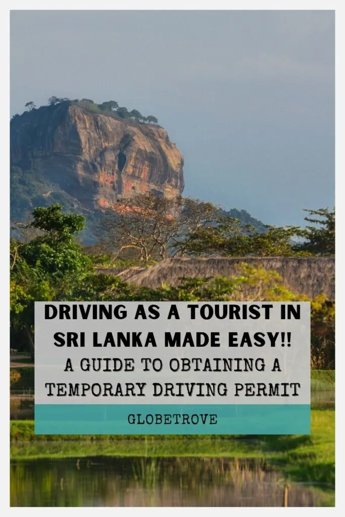 Temporary driving permit in Sri Lanka