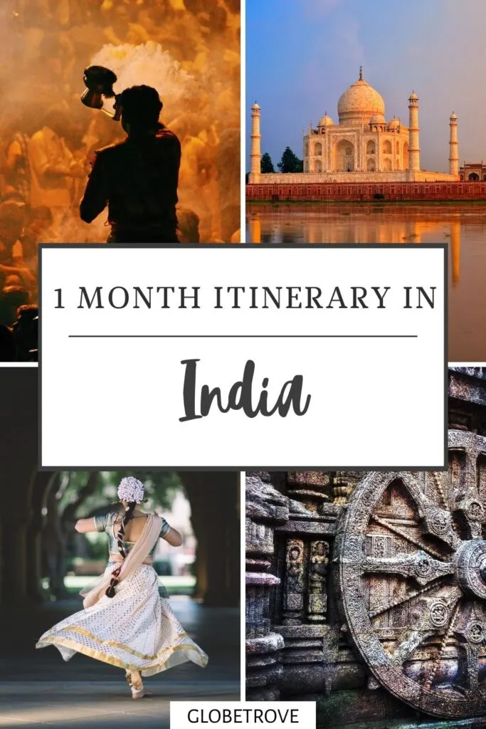 One month in India itinerary