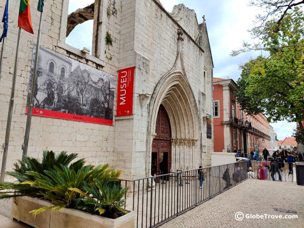 Carmo convent is one of the unusual things to do in Lisbon, Portugal.