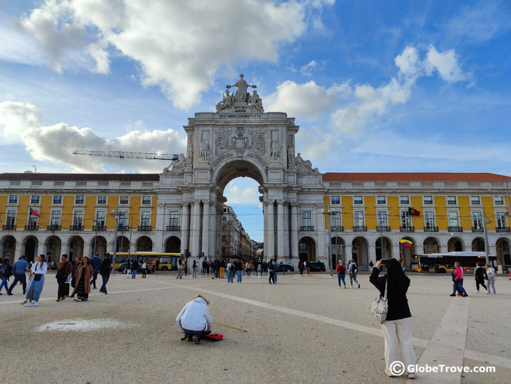 One of the iconic attractions in the city that the Lisboa card gives you access to is the Praca do Comercio