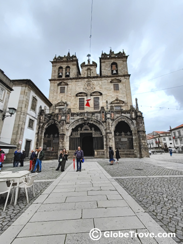 The Braga cathedral is one of the major attractions in Braga, Portugal.