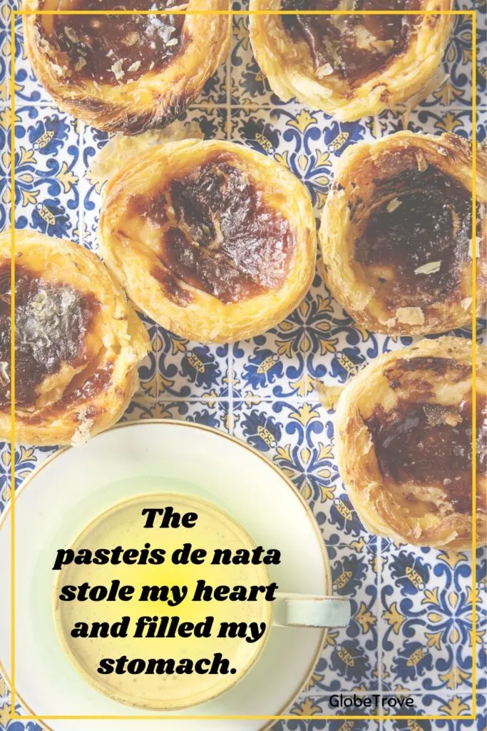 Lisbon captions and quotes about pastes de nata