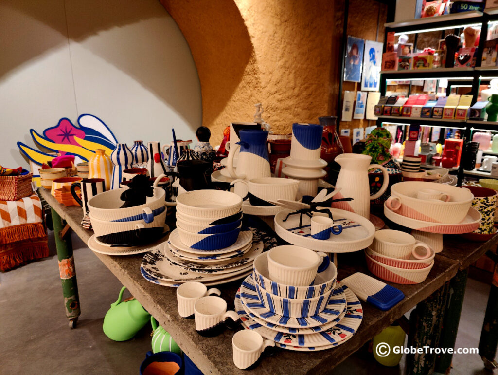 The brightly colored ceramics from Portugal are one of the popular souvenirs from Lisbon.