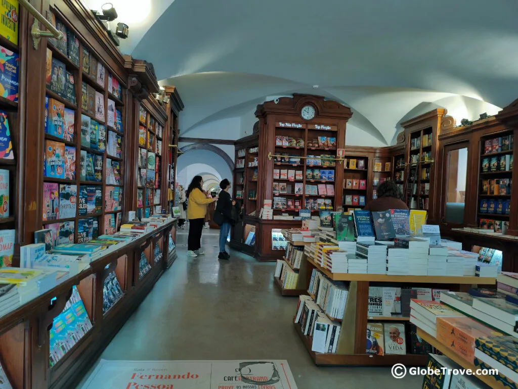 Livraria Bertrand is a book lovers paradise and one of the unique things to do in Lisbon.