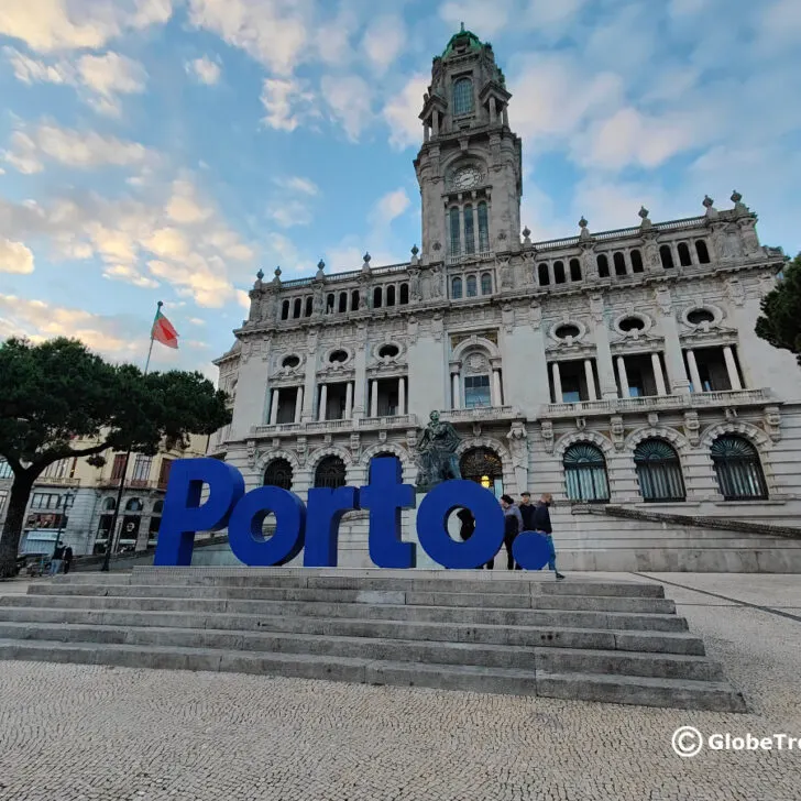 Exploring Porto city hall and its sign is one of the fun things to do in Porto, Portugal