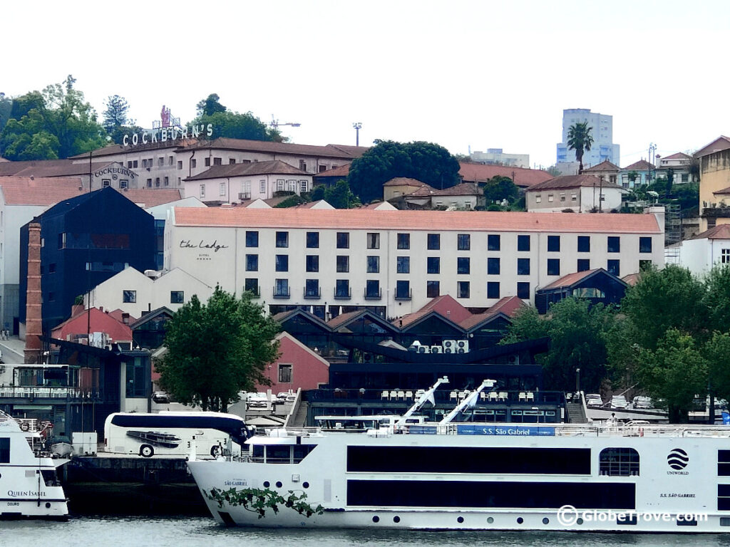 The Lodge is a cool hotel in Gaia that you should consider when wondering where to stay in Porto. Great views and good wine!