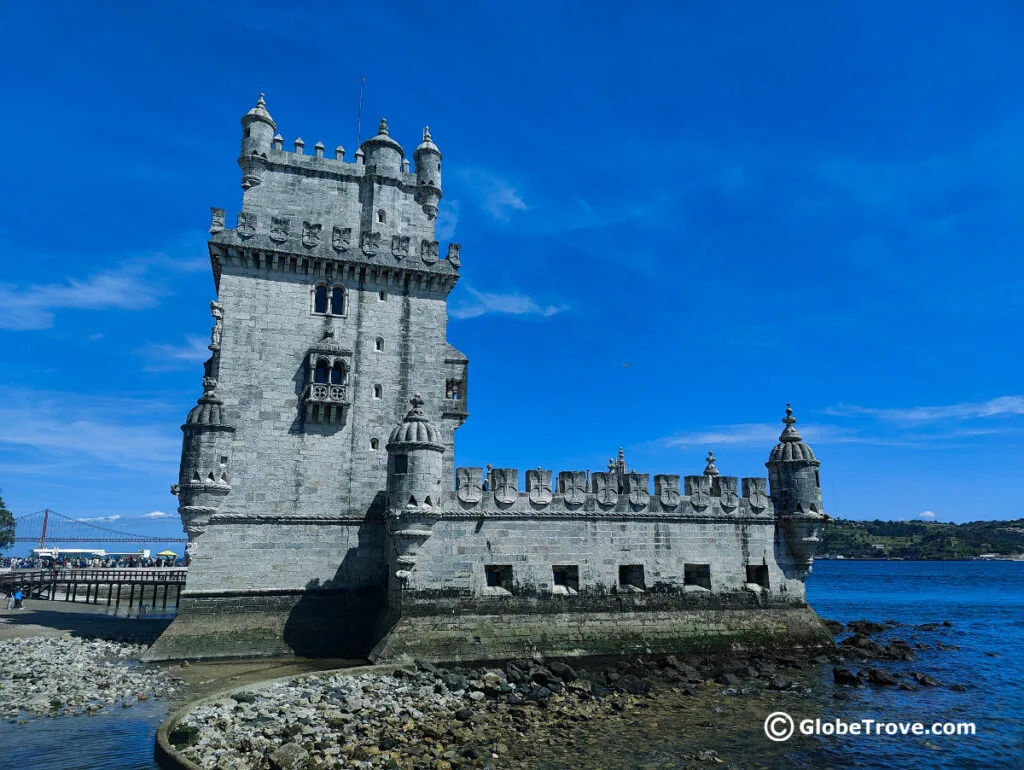 The Tower of Belem is one of the iconic landmarks in Lisbon.