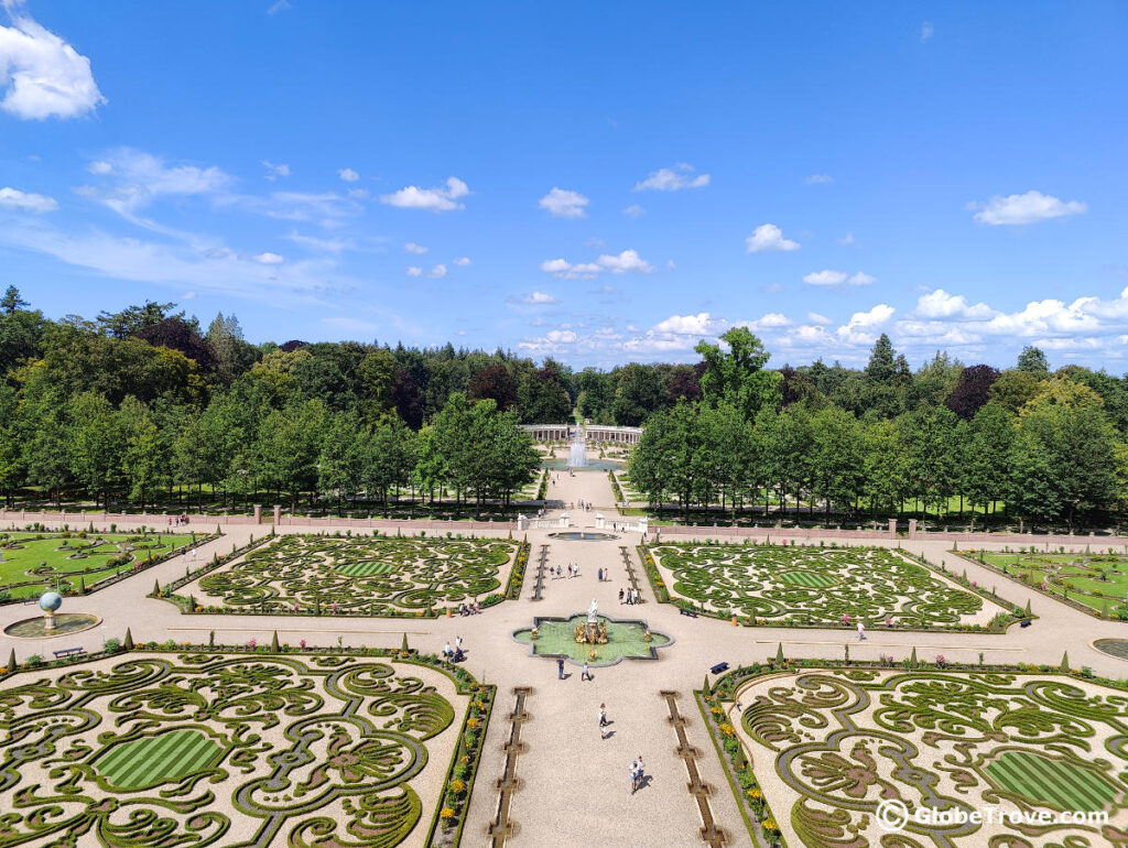 One of the things to do in Palace Het Loo is to take in the view from the top of the roof.