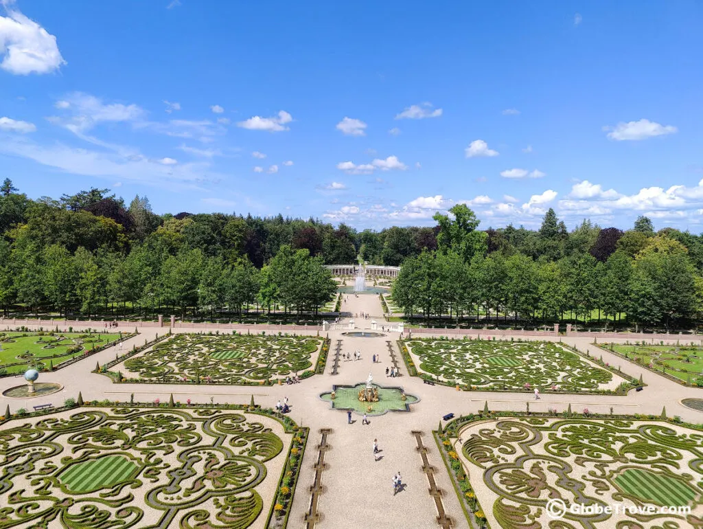 One of the things to do in Palace Het Loo is to take in the view from the top of the roof.