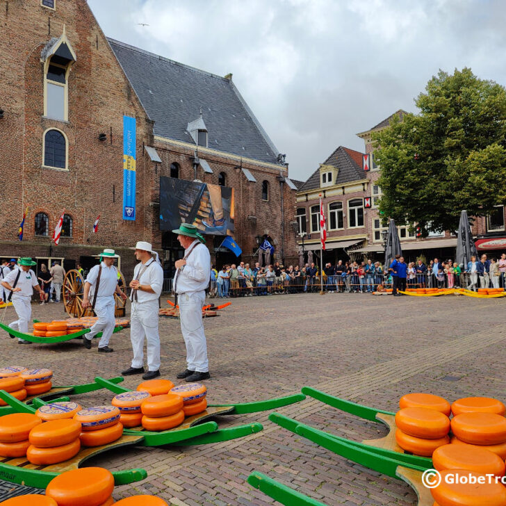 Alkmaar cheese market and the trading