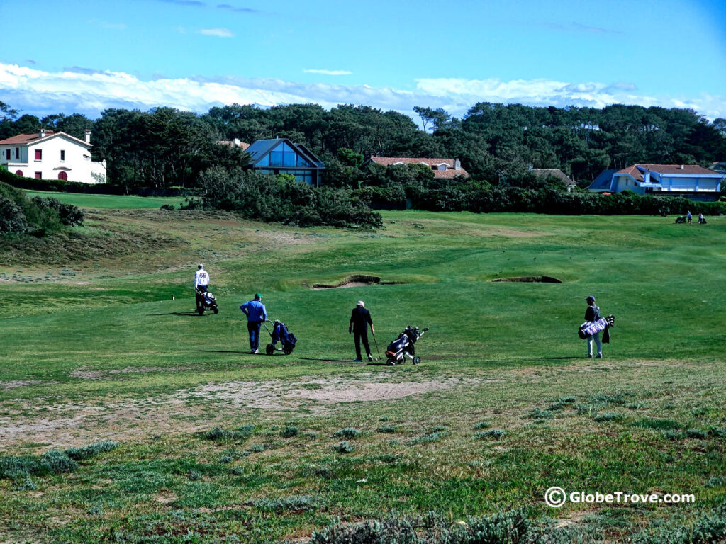 You can even go play golf at Biarritz right next to the beach.