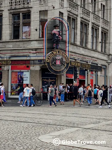 Madame Tussauds is one of the favorite things to do in Dam square among tourists.