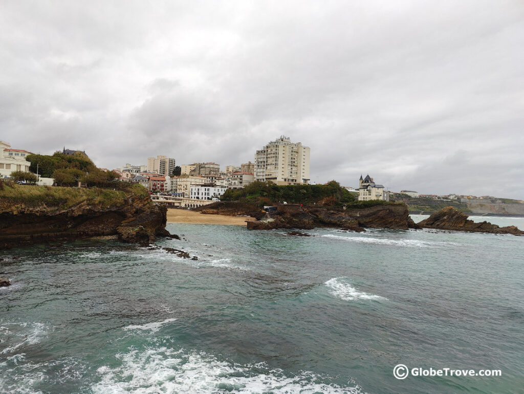 Plage Du Port Vieux is one of cool beaches in Biarritz that is close to the city.