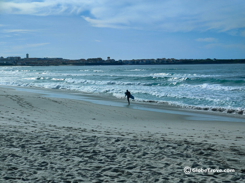 Praia Baia was my favorite beach in Peniche
