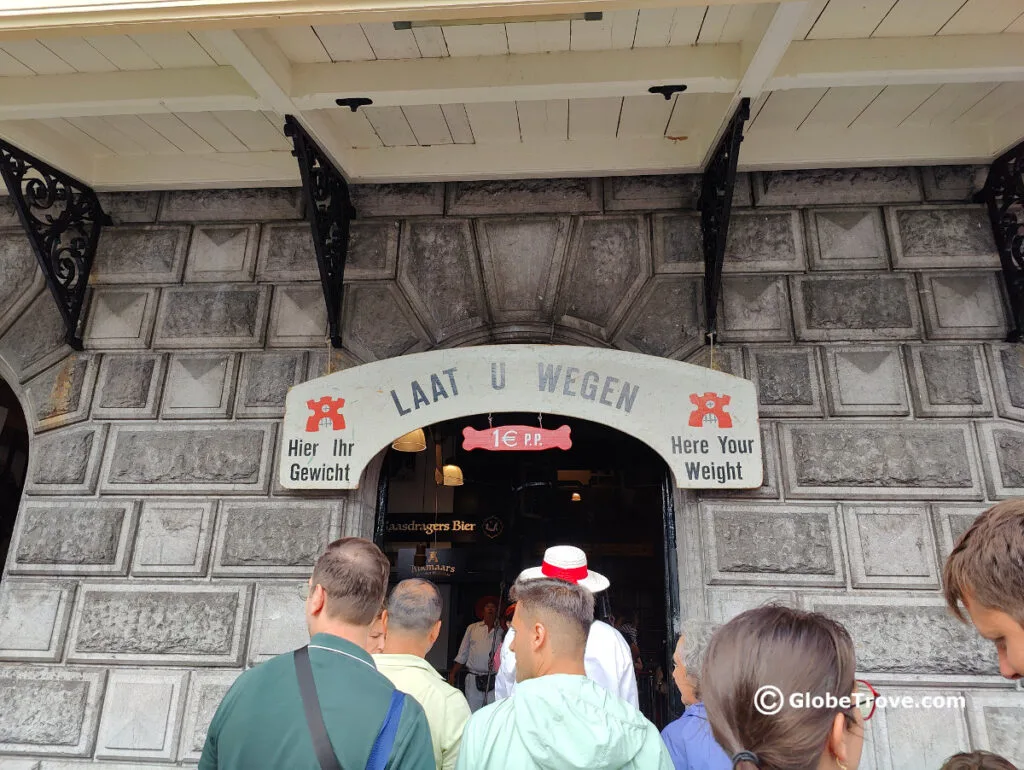 Don't forget to weigh yourself at the Alkmaar cheese market