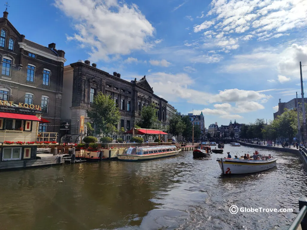 some of the cool accommodation options along the canals of Amsterdam