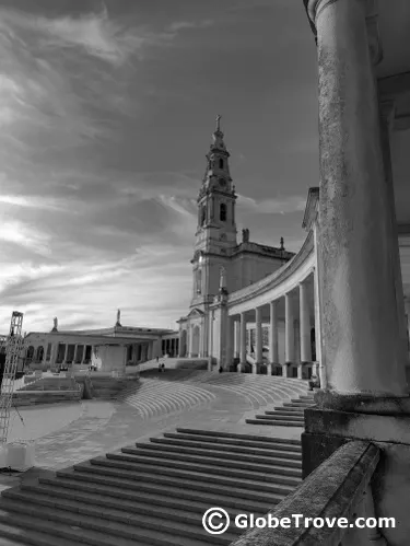 The gorgeous church in Fatima is one of the most popular day trips from Lisbon