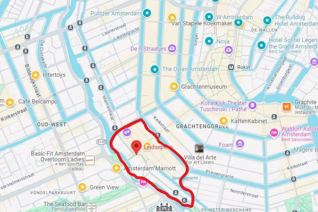 Map of Leidseplein