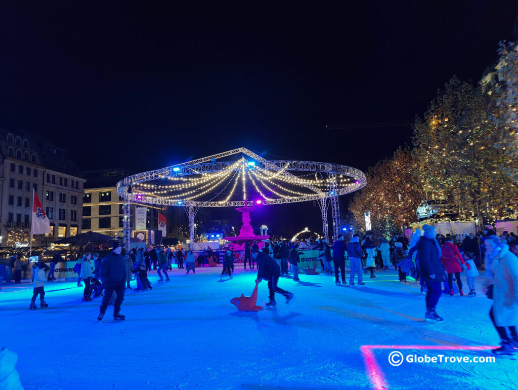 The ice rink in Dusseldorf