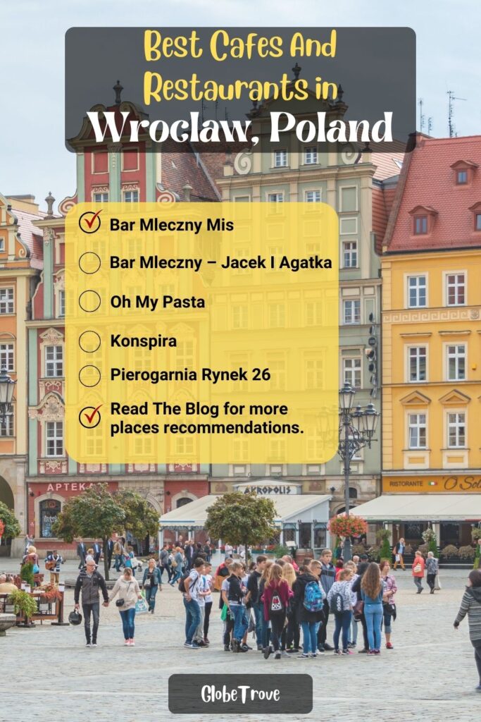 Top restaurants and cafes in Wroclaw