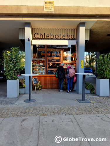 One of the many bakeries in Wroclaw