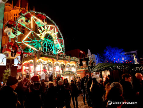 The lights and decor at the Christmas markets in Cologne