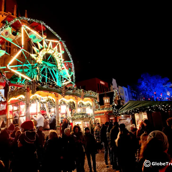 The lights and decor at the Christmas markets in Cologne